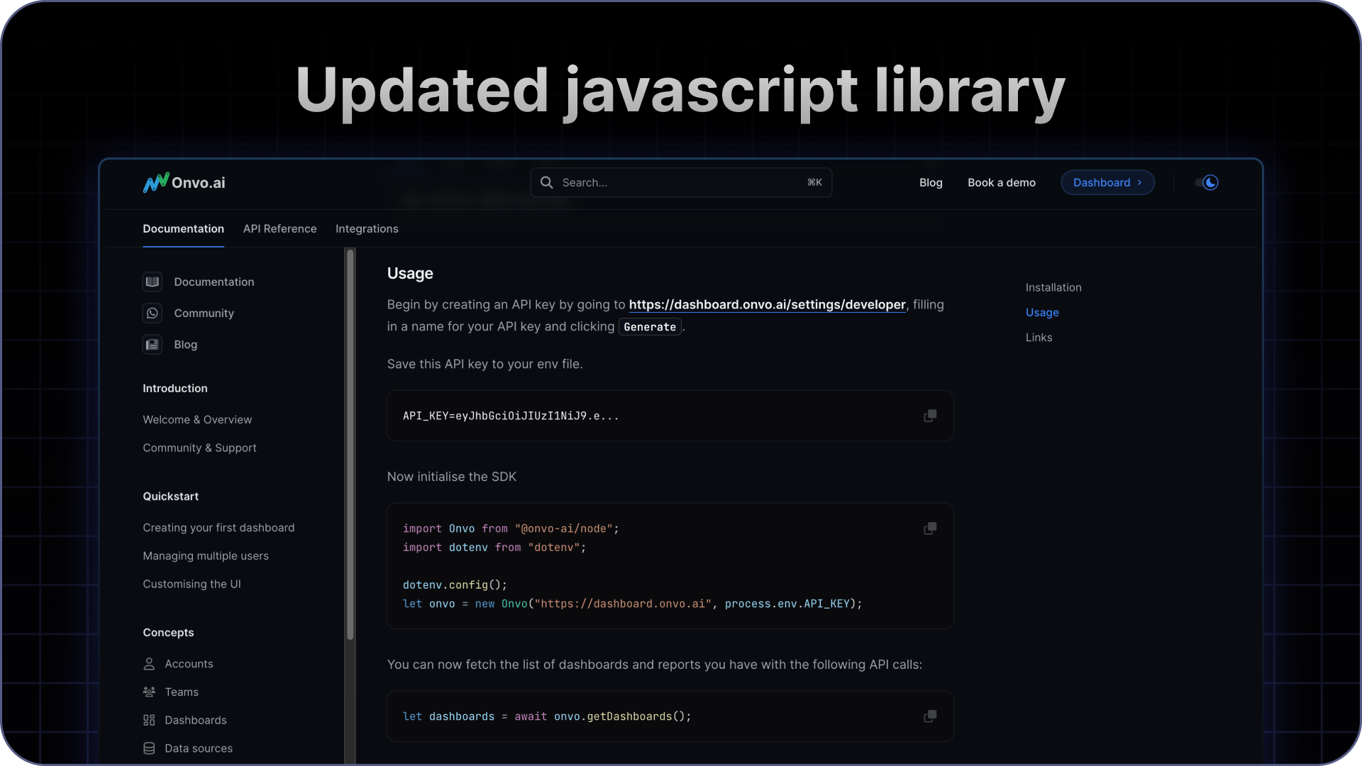 Launch update: Updated documentation and libraries
