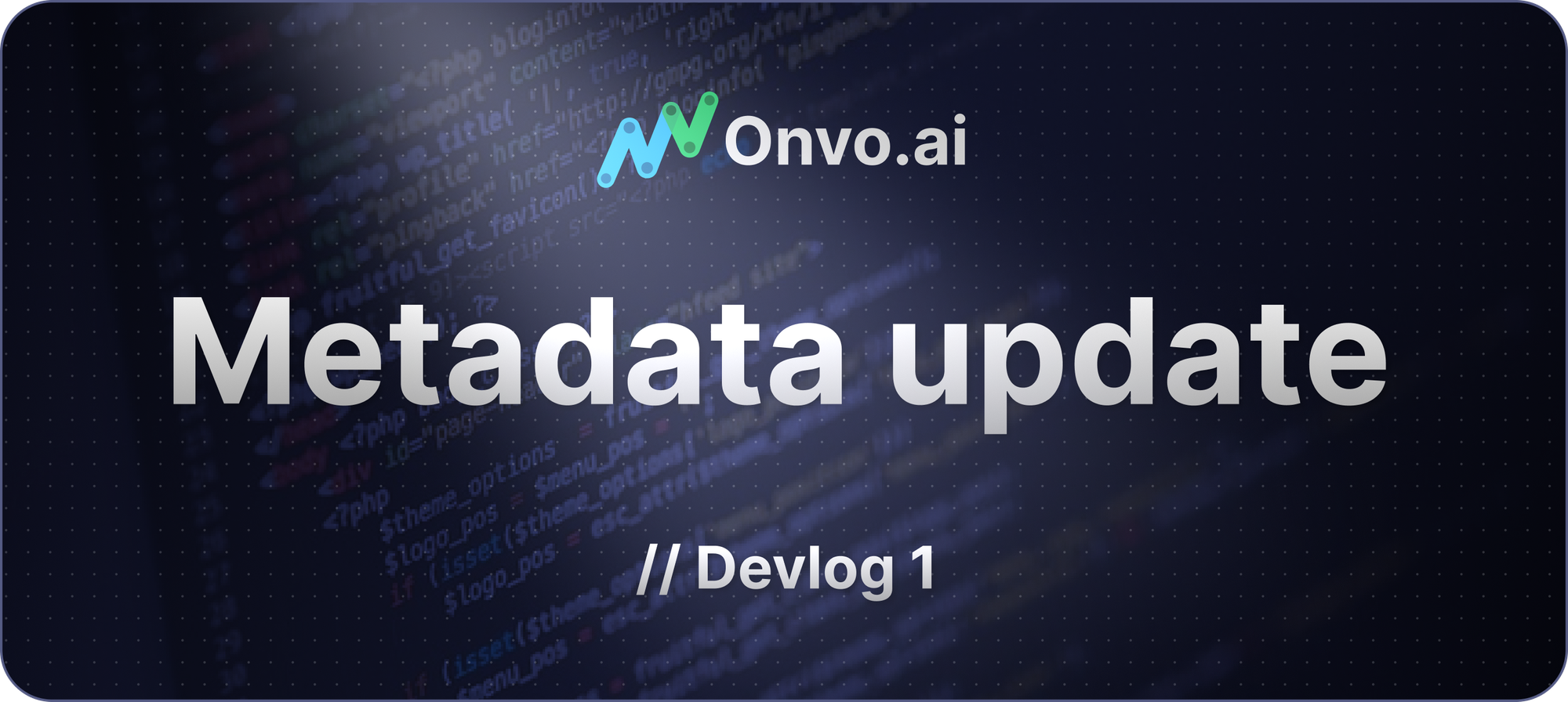 Metadata update